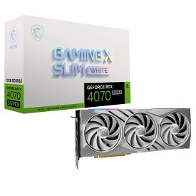 MSI GeForce RTX 4070 SUPER 12G GAMING X SLIM WHITE グラフィックスカード