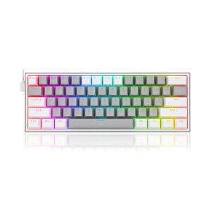 REDRAGON K617-RGBGWTI �Q�[�~���O�L�[�{�[�h �p��R���p�N�g �Ԏ� ���J�j�J�� 61KEY
