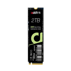 addlink S93 ad2TBS93M2P PCIe GEN4x4 NVMe 1.4、M.2 2280 SSD 2TB