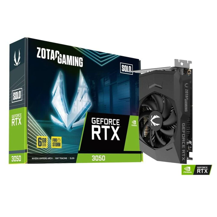 楽天市場】ZOTAC GAMING GeForce RTX 3050 6GB GDDR6 Solo ZT-A30510G  