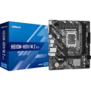 ASRock H610M-HDV/M.2 R2.0 Ce Core vZbT[(14)ΉMicroATX}U[{[h