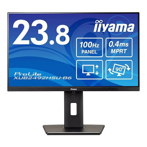 iiyama ProLite XUB2492HSU-B6 23.8C` tHD(1920×1080) IPSpl 3Ӄt[X @\X^hf tj^[