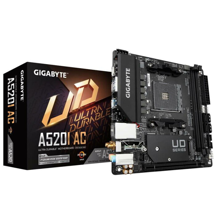 楽天市場】GIGABYTE A520I AC AMD A520チップセット搭載 Mini-ITX 