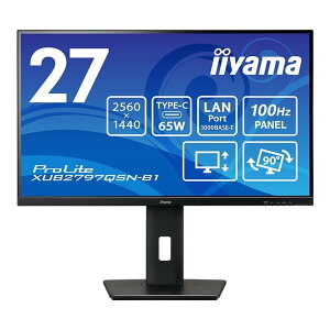 iiyama ProLite XUB2797QSN-B1 27C` WQHD(2560×1440) USB Type-Cf͑Ή tj^[