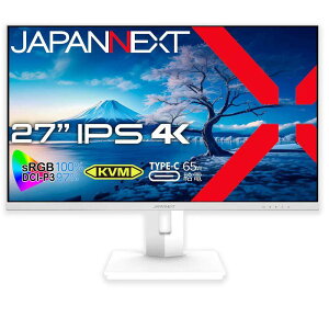 JAPANNEXT JN-IPS27UHDR-C65W-HSP-W 27C` 4KUHD(3840×2160) IPSpl zCgJ[tj^[