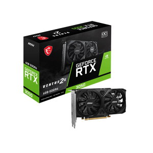 MSI GeForce RTX 3050 VENTUS 2X E 6G OC �f���A���t�@���N�[���[���ځ@�����d�͐݌v�ŕ⏕�d���s�v