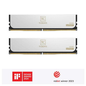 TEAM CTCWD548G7200HC34ADC01 EXPERT DDR5 DESKTOP MEMORY WHITE 48GB(2x24GB) 7200MHz CL34