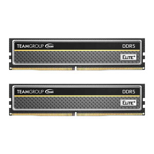 TEAM TPBD532G6000HC48DC01 ELITE PLUS DDR5 DESKTOP MEMORY BLACK 32GB(2x16GB) 6000MHz CL48