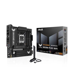 ASUS TUF GAMING B850M-PLUS WIFI AMD B850`bvZbgځuTUF GamingvMicroATX}U[{[h