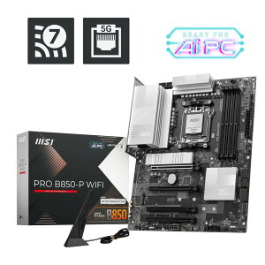 MSI PRO B850-P WIFI AMD B850`bvZbg AMD Ryzen 9000/8000/7000V[YΉ ATX}U[{[h