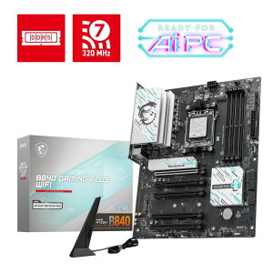 MSI B840 GAMING PLUS WIFI AMD B840�`�b�v�Z�b�g���� AMD Ryzen 9000/8000/7000�V���[�Y�Ή� ATX�}�U�[�{�[�h