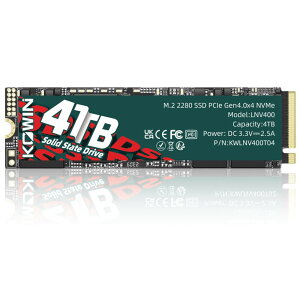 KOWIN LNV400 4TB KOWIN LNV400 PCIe Gen 4.0×4 NVMe M.2 SSD 4TB