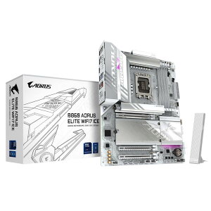 GIGABYTE B860 AORUS ELITE WIFI7 ICE Intel B860`bvZbg Core Ultra vZbT[ (Series2) Ή ATX}U[{[h
