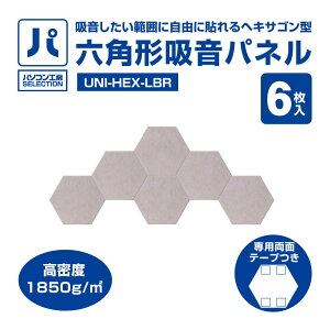 �p�\�R���H�[ �Z�p�`�z���p�l�� ���C�g�u���E�� 6������ ( UNI-HEX-LBR ) �z���������͈͂Ɏ��R�ɓ\���w�L�T�S���^