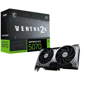 MSI GeForce RTX 5070 12G VENTUS 2X OC NVIDIA GeForce RTX 5070���� �O���t�B�b�N�X�J�[�h
