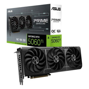 ASUS PRIME-RTX5060TI-O16G NVIDIA GeForce RTX 5060 Ti �O���t�B�b�N�X�J�[�h 16GB GDDR7 ���������ڃ��f��