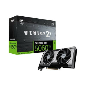 MSI GeForce RTX 5060 Ti 16G VENTUS 2X OC PLUS NVIDIA GeForce RTX 5060 Ti OtBbNXJ[h 16GB GDDR7 ڃf
