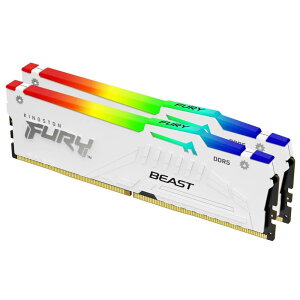 KINGSTON KF564C32BWEAK2-32 32GB (2x16GB) DDR5 6400MT/s CL32 FURY Beast White RGB EXPO