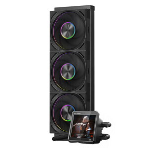 CPS DT360 ARGB Display Black PC Cooler CPUN[[uDT360-ARGB-BKv360mmWG[^[ ubN