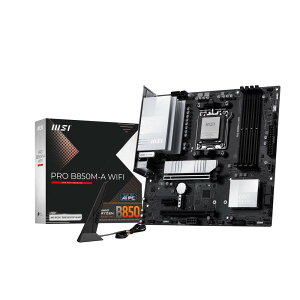 MSI PRO B850M-A WIFI AMD B850�`�b�v�Z�b�g���ځARyzen 9000/8000/7000�V���[�Y�Ή���Micro-ATX�}�U�[�{�[�h�B