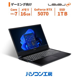 Q[~Om[gPC Vi 15.6^/Core Ultra 7 255HX/RTX 5070/16GB/1TB SSD/Windows 11 BTO xCtBjeB