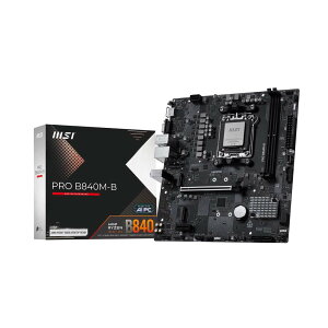 MSI PRO B840M-B (�p�\�R���H�[���胂�f��) AMD B840�`�b�v�Z�b�g����Micro-ATX�}�U�[�{�[�h