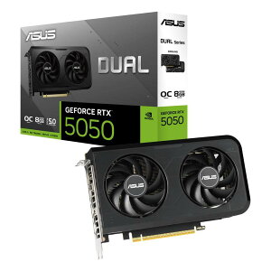 ASUS Dual GeForce RTX 5050 8GB GDDR6 OC Edition NVIDIA GeForce RTX 5050���ځuDUAL�v�O���t�B�b�N�J�[�h�EOC���f��