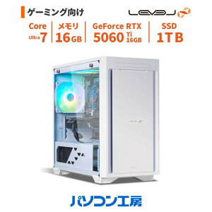 3Nۏ Q[~OPC Vi Core Ultra 7 265F/RTX 5060 Ti/16GB/1TB M.2 SSD/Windows 11