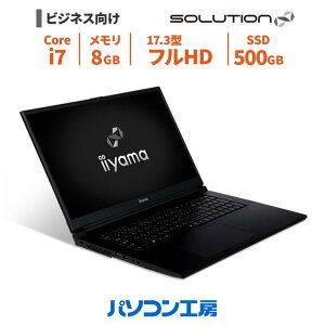 3�N�ۏ� �r�W�l�X�m�[�g�p�\�R�� PC �V�i 17.3�^/Core i7-13700H/8GB/500GB SSD/Windows 11 BTO