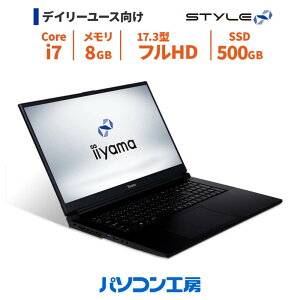 3�N�ۏ� �m�[�g�p�\�R�� �V�i 17.3�^/Core i7-13700H/8GB/500GB SSD/Windows 11 BTO