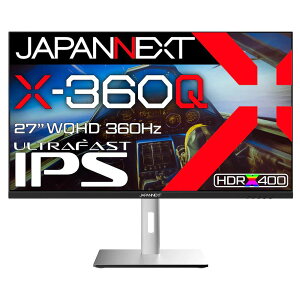 JAPANNEXT X-360Q 27�C���` ULTRA FAST IPS�p�l������ 360Hz�Ή� WQHD(2560x1440)�𑜓x �Q�[�~���O���j�^�[
