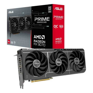 ASUS Prime Radeon RX 9070 EVO OC Edition 16GB GDDR6 AMD Radeon RX 9070���ځuPRIME EVO�v�O���t�B�b�N�J�[�h�EOC���f��