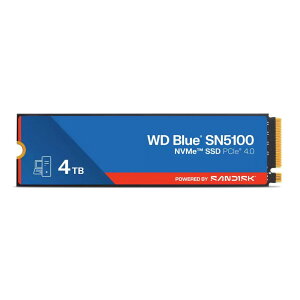 Western Digital WD Blue SN5100 4TB PCIe Gen 4.0�Ή���WD Blue SN5100 NVMe SSD�́A�O����Ɣ�׍����ȓǂݏo�����x�𔭊����܂�