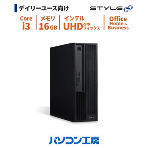 �f�X�N�g�b�v�p�\�R�� �V�i Office Home & Business/Core i3-14100/16GB/500GB SSD/Windows 11 BTO Office�t��