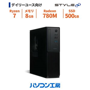 �X�����f�X�N�g�b�v�p�\�R�� �V�i Ryzen 7 8700G/8GB/500GB SSD/Windows 11
