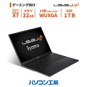3�N�ۏ� �Q�[�~���O�m�[�gPC Copilot+ PC �V�i 16�^/Core Ultra X7 358H/32GB/1TB SSD/Windows 11 BTO ���x���C���t�B�j�e�B
