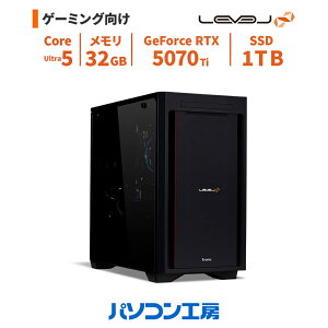 �Q�[�~���OPC �V�i Core Ultra 5 225F/RTX 5070 Ti/32GB/1TB SSD/Windows 11 BTO