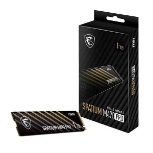 MSI SPATIUM M470 Pro PCIe 4.0 NVMe M.2 1TB PCIe Gen4 x4�C���^�[�t�F�[�X��3D NAND�t���b�V���𓋍ڂ���M.2 SSD�ł�