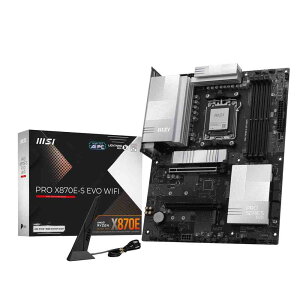 MSI PRO X870E-S EVO WIFI AMD Ryzen 9000/8000/7000�V���[�Y�Ή��A��e��64MB BIOS ROM�⌘�S�ȓd����H