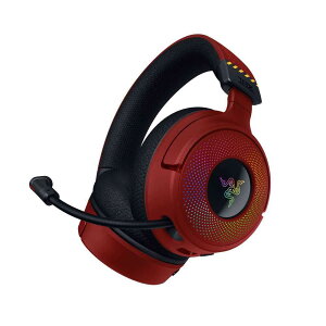 Razer Kraken V4 EVANGELION (EVA-02) Edition �w�G���@���Q���I���x�R���{ ���C�����X�Q�[�~���O�w�b�h�Z�b�g