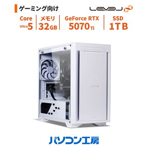 �Q�[�~���OPC �V�i Core Ultra 5 225F/RTX 5070 Ti/32GB/1TB SSD/Windows 11 BTO ���x���C���t�B�j�e�B