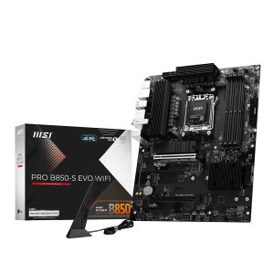 MSI PRO B850-S EVO WIFI AMD B850�`�b�v�Z�b�g���ځARyzen 9000/8000/7000�V���[�Y�ɑΉ�����ATX�}�U�[�{�[�h