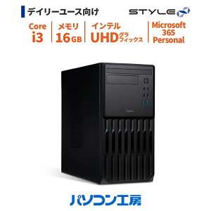 �f�X�N�g�b�v�p�\�R�� �V�i Microsoft 365 Personal/Core i3-14100/16GB/500GB SSD/Windows 11 BTO Office�t��