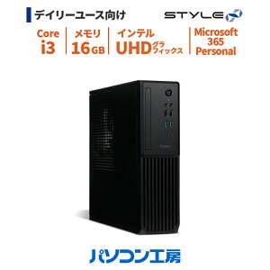 �f�X�N�g�b�v�p�\�R�� �V�i Microsoft 365 Personal/Core i3-14100/16GB/500GB SSD/Windows 11 BTO Office�t��