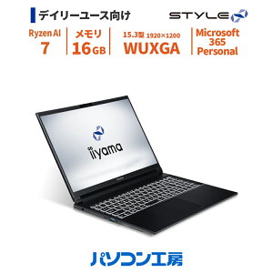 �m�[�g�p�\�R�� Copilot+ PC �V�i Microsoft 365 Personal/15.3�^/Ryzen AI 7 350/16GB/500GB SSD/Windows 11 BTO Office�t��