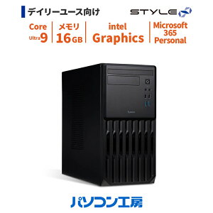 �f�X�N�g�b�v�p�\�R�� �V�i Microsoft 365 Personal/Core Ultra 9 285/16GB/500GB SSD/Windows 11 BTO Office�t��