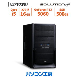 �r�W�l�X�f�X�N�g�b�v�p�\�R�� �V�i Core i5-14400F/RTX 5060/16GB/500GB SSD/Windows 11 BTO