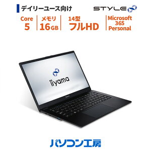 �m�[�g�p�\�R�� �V�i Microsoft 365 Personal/14�^/Core 5 120U/16GB/500GB SSD/Windows 11 BTO Office�t��
