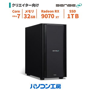 �f�X�N�g�b�v�p�\�R�� �V�i Core Ultra 7 270K Plus+����/RX 9070 XT/32GB/1TB SSD/Windows 11 BTO