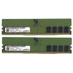Micron MTC16C2085S1UC56BH1-D (32GB 2���g) �f�X�N�g�b�v�p������ PC5-44800(DDR5-5600) 32GB UDIMM 2���g